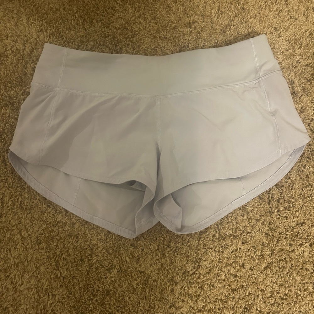 Lavender lululemon athletic shorts